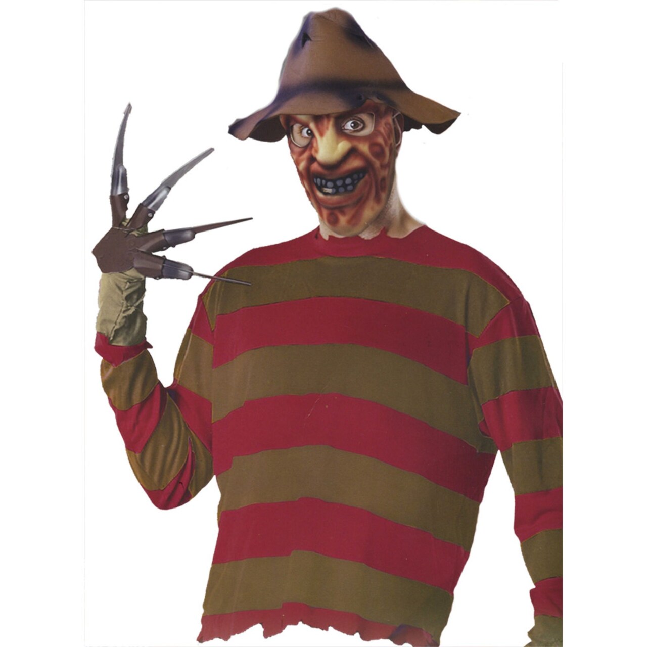 The Costume Center Brown and Red Freddy Krueger Men Adult Halloween Costume - One Size